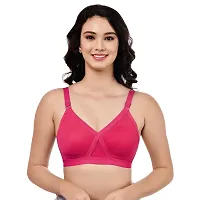 Stylish Multicoloured Hosiery Solid Non Padded Bra For Women Pack Of 3-thumb3