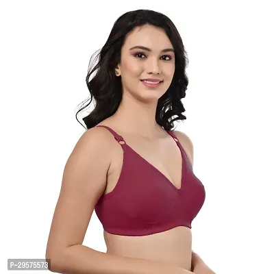 Stylish Multicoloured Cotton Solid Non Padded Bra For Women Pack Of 3-thumb5