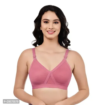 Stylish Multicoloured Hosiery Solid Non Padded Bra For Women Pack Of 3-thumb2