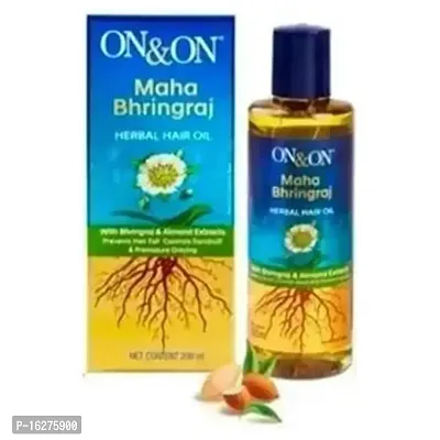 ON  ON MAHA BHRINGRAJ HERBAL HAIR OIL PACK OF 01-thumb0