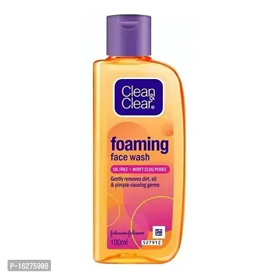 Clean  Clear Foaming Face Wash, 150ml (Pack Of 1)-thumb0