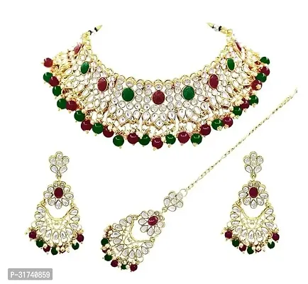 Stylish Multicoloured Alloy Jewellery Set For Women-thumb0