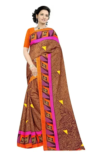 Lovly Women's Georgette Digital Prints Saree With Unstitched Blouse Piece - Festival | Party | Wedding (V-158)