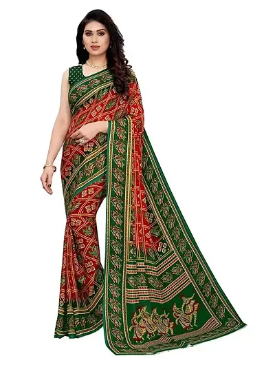 Stylish Georgette Saree With Blouse Piece For Women