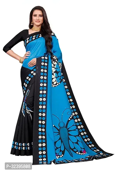 Stylist Art Silk Saree With Blouse Piece For Women-thumb0