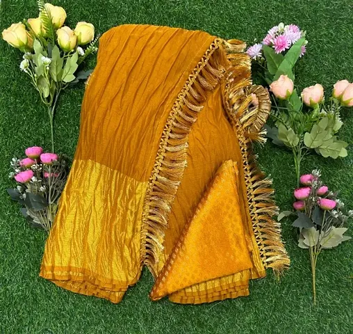 New In Chiffon Saree with Blouse piece 