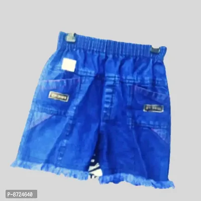 Stylish Denim Shorts  For Baby Boys Pack Of 1-thumb0
