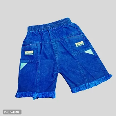 Stylish Denim Shorts  For Baby Boys Pack Of 1-thumb2