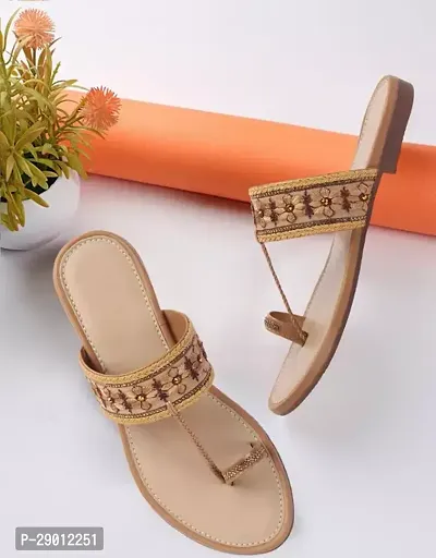 Elegant Peach Synthetic Textured Sandals For Women