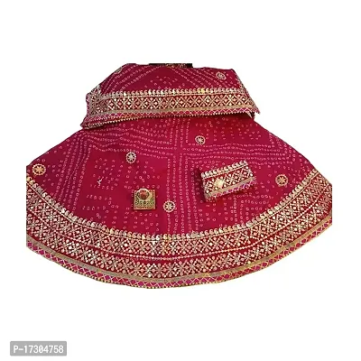 Vansh Enterprises Womens/Girls Traditional Jaipuri Rajasthani Gota Patti Handwork Kota Doria Ready To Wear Lehenga  Dupatta With Unstitched Blouse Piece