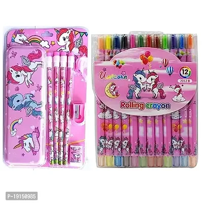 Timbktoo-Unicorn stationery set with crayons