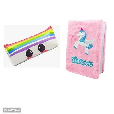 Timbktoo-unicorn diary with pouch