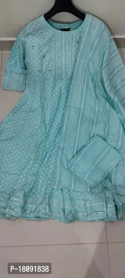 Stylish Fancy Silk Kurta With Bottom Wear And Dupatta Set For Women-thumb0