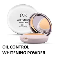 CVB C30 Compact Whitening Powder 2 in 1 Setting Talc, Control Oil, Helps Makeup Last Longer Cover Dark Spots  Blemishes of Face for Even Skin Tone Look (04, Natural Nude, 20g)-thumb1
