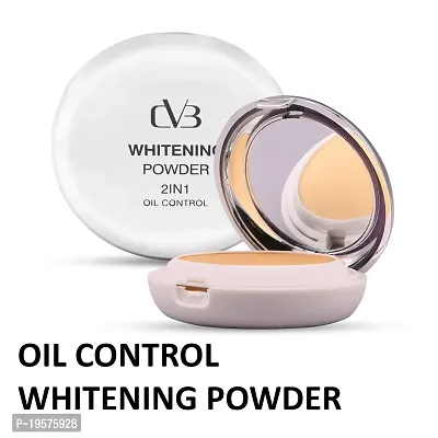 CVB C30 Compact Whitening Powder 2 in 1 Setting Talc, Control Oil, Helps Makeup Last Longer Cover Dark Spots  Blemishes of Face for Even Skin Tone Look (04, Natural Nude, 20g)-thumb2