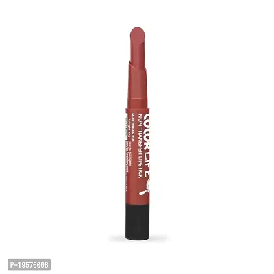 Teen Teen Non Transfer Water Proof Long Lasting Matte Lipstick (Indian Red)-thumb2