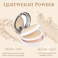 CVB C30 Compact Whitening Powder 2 in 1 Setting Talc, Control Oil, Helps Makeup Last Longer Cover Dark Spots  Blemishes of Face for Even Skin Tone Look (02, Soft Ivory, 20g)-thumb2
