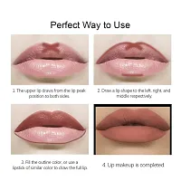 CVB LM-206 SuperStay No Transfer Matte Lipstick, Waterproof and Full-Pigmented, Transfer-Proof Smudge-Proof Lip Colour, Matte Finish, 3.5g - 703 Opera-thumb3