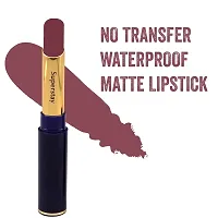 CVB LM-206 SuperStay No Transfer Matte Lipstick, Waterproof and Full-Pigmented, Transfer-Proof Smudge-Proof Lip Colour (723 MOCHA, 3.5g)-thumb3