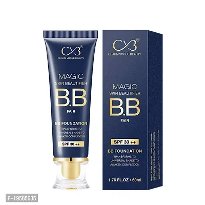 CVB C65 Magic Skin Beautifier BB Fair Cream for Complexion Enhancer, Matte BB Foundation for Face Make-up, Skin Hydration with SPF 30 ++ (Shades 01, 50ml)-thumb0