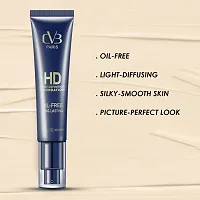 CVB C17 HD High Definition Foundation for Flawless Skin, Oil-Free Long Lasting Peptide-Based Face Makeup Cream Natural (Shades 01, 40ml)-thumb3