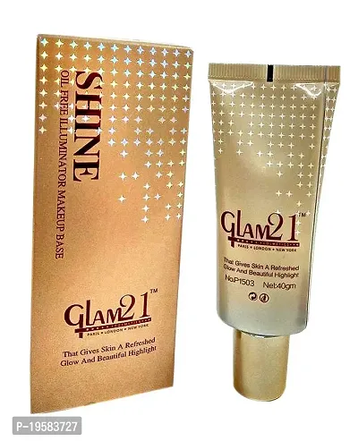 Glam 21 Shine Oil-Free Illuminator Makeup Base, 40 g, Multicolor-thumb3