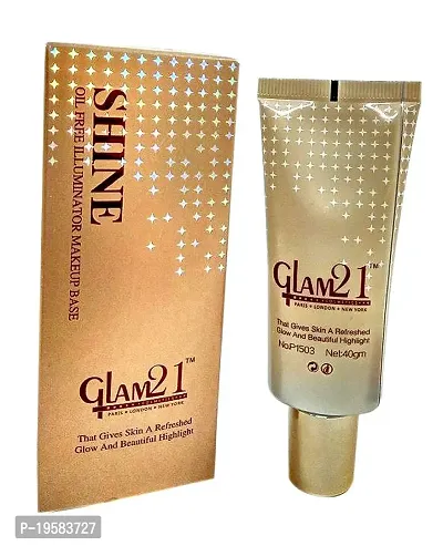 Glam 21 Shine Oil-Free Illuminator Makeup Base, 40 g, Multicolor-thumb2