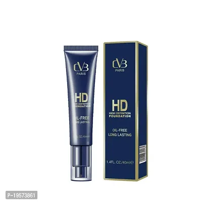CVB C17 HD High Definition Foundation for Flawless Skin Natural, Oil-Free Long Lasting Peptide-Based Face Makeup Cream (Shades 02, 40ml)