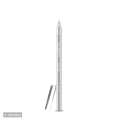 CVB C09 Glamour Eyes Kajal for Vibrant Colour, Smooth Eye Pencil for Intense Colour, 1.2g | Glide-On | Smudge-Proof | Water-Proof | Fade-Proof | Smooth (SILVER)
