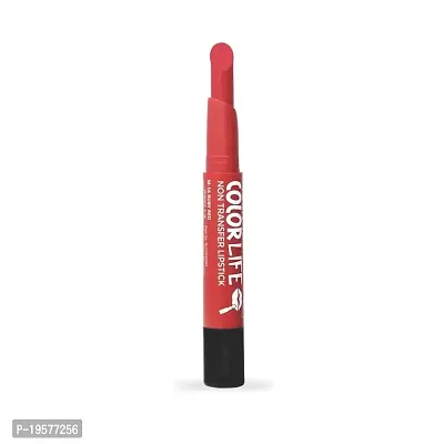 Teen Teen Non Transfer Water Proof Long Lasting Matte Lipstick (Ruby Red)-thumb2