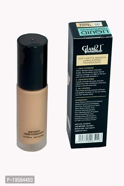 Glam 21 Pick me Liquid Foundation 40gm, Multi, Standard-thumb2