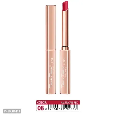 TEEN.TEEN Matte Lipstick, Intense Colour, Keeps Lips Moisturised Natural l Highly Pigmentated l Long Lasting Lipstick (American Red)
