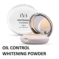 CVB C30 Compact Whitening Powder 2 in 1 Setting Talc, Control Oil, Helps Makeup Last Longer Cover Dark Spots  Blemishes of Face for Even Skin Tone Look (03, Natural Beige, 20g)-thumb1