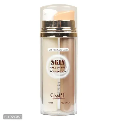 Glam 21 Liquid Foundation And Primer (2In1), 30 ml Each, Matte Finish