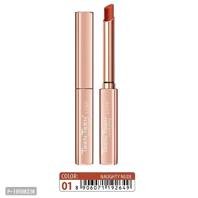 TEEN.TEEN Matte Lipstick, Intense Colour, Keeps Lips Moisturised Natural l Highly Pigmentated l Long Lasting Lipstick (Naughty Nude)-thumb0