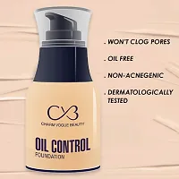 CVB C33 Oil Control Dewy Radiant Foundation for Full Face Coverage Non-Acnegenic Shine Control for Oily Skin (01, 50g)-thumb2
