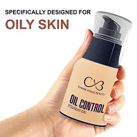 CVB C33 Oil Control Dewy Radiant Foundation for Full Face Coverage Non-Acnegenic Shine Control for Oily Skin (01, 50g)-thumb4