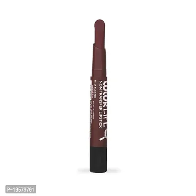 Teen Teen Non Transfer Water Proof Long Lasting Matte Lipstick (Rust Red)-thumb2