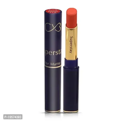 CVB LM-206 SuperStay No Transfer Matte Lipstick, Waterproof and Full-Pigmented, Transfer-Proof Smudge-Proof Lip Colour (710 MORANGE, 3.5g)