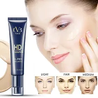 CVB C17 HD High Definition Foundation for Flawless Skin, Oil-Free Long Lasting Peptide-Based Face Makeup Cream Natural (Shades 01, 40ml)-thumb2