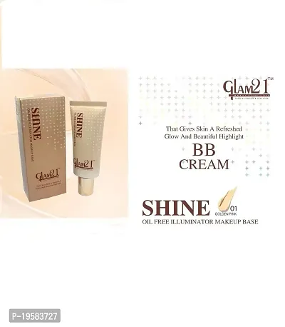 Glam 21 Shine Oil-Free Illuminator Makeup Base, 40 g, Multicolor-thumb4