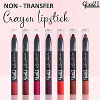 Glam21 Lip Seduction Non- Transfer Crayon Lipstick| Lightweight  Longlasting|Creamy Matte Formula - 2.8gm|Mystique Brown|10-thumb3