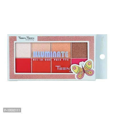 TEEN.TEEN Eyeshadow Palette Long wearing and Easily Blendable Eye makeup Palette Matte, Shimmery and Metallic Finish - Multicolor