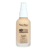 Teen.Teen HD Invisible Cover Foundation Skin Long - Wear Weightless SPF 15 PA ++ Oli Free Shine Control Makeup Foundation (Warm Beige)-thumb3