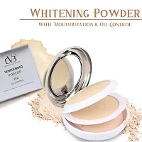 CVB C30 Compact Whitening Powder 2 in 1 Setting Talc, Control Oil, Helps Makeup Last Longer Cover Dark Spots  Blemishes of Face for Even Skin Tone Look (02, Soft Ivory, 20g)-thumb1