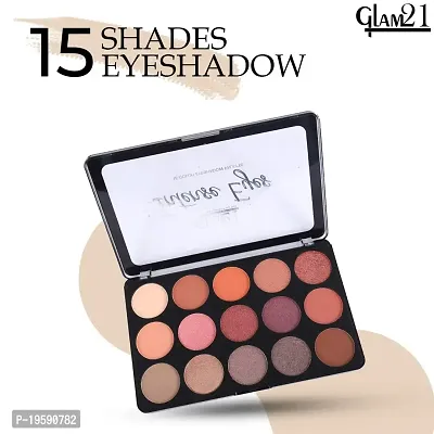 Glam21 Intense Eye Shadow Palette|Highly Pigmented|Smudge Free  Long-Lasting| Shimmery Finish| 15 Shades-30gm- 02-thumb3