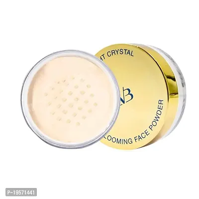 CVB C54 Blooming Loose Face Powder Air Light Crystal Oil Control Powder for Buildable Full Coverage  Matte +Finish (Shade 2, 15g)