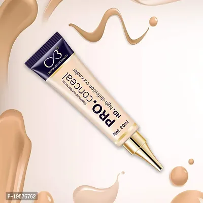 CVB C74 PRO. Conceal HD. High-Definition Concealer for Opaque Coverage and Crease Resistant Oil Cream, Lightweight Texture Long-Lasting Formula for Tone Correction (02 SHADES, 20ML)-thumb3