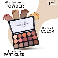 Glam21 Intense Eye Shadow Palette|Highly Pigmented|Smudge Free  Long-Lasting| Shimmery Finish| 15 Shades-30gm- 02-thumb1