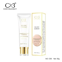 CVB C56 Ultimate Whitening Multi-Protection SPF 30+/PA++ Sun Protection Anti-Pollution Full Coverage Fluid Cream Foundation (Shade 04, 50g) Natural Finish-thumb3
